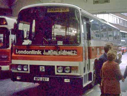 ECW coach bodied Leyland Leopard for Alder Valley Londonlink